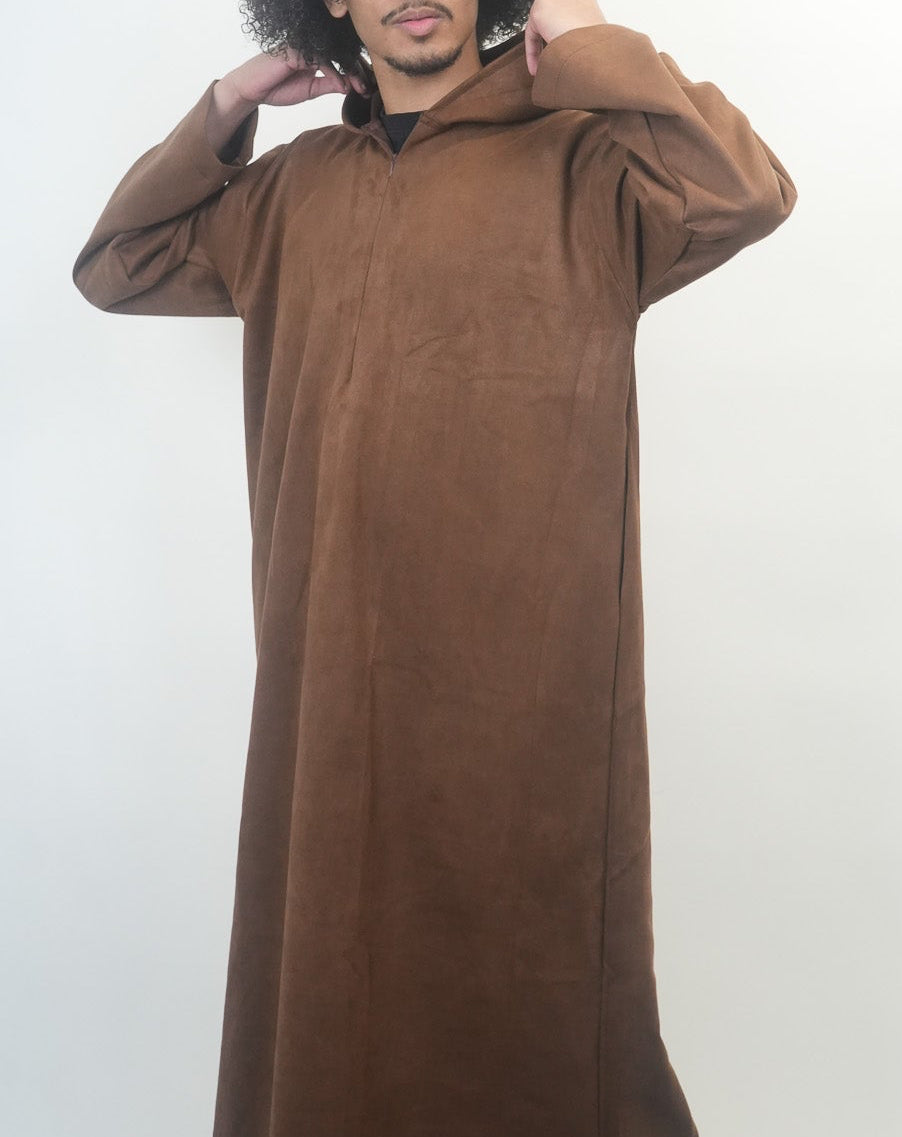 Suede Hooded Thobe