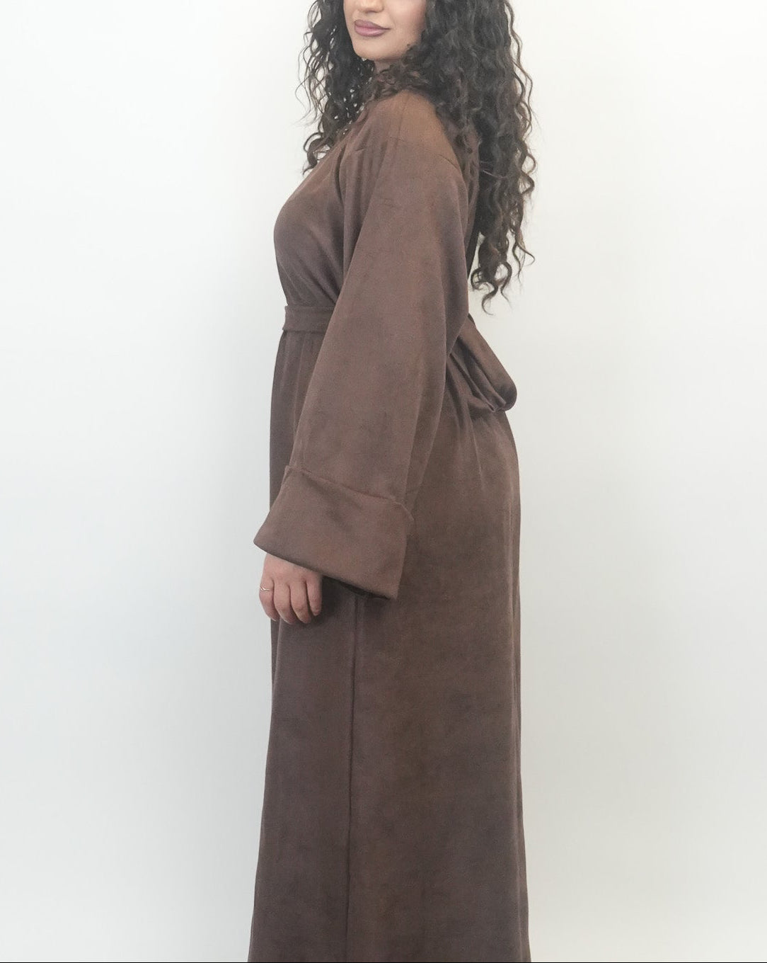 Suede Abaya