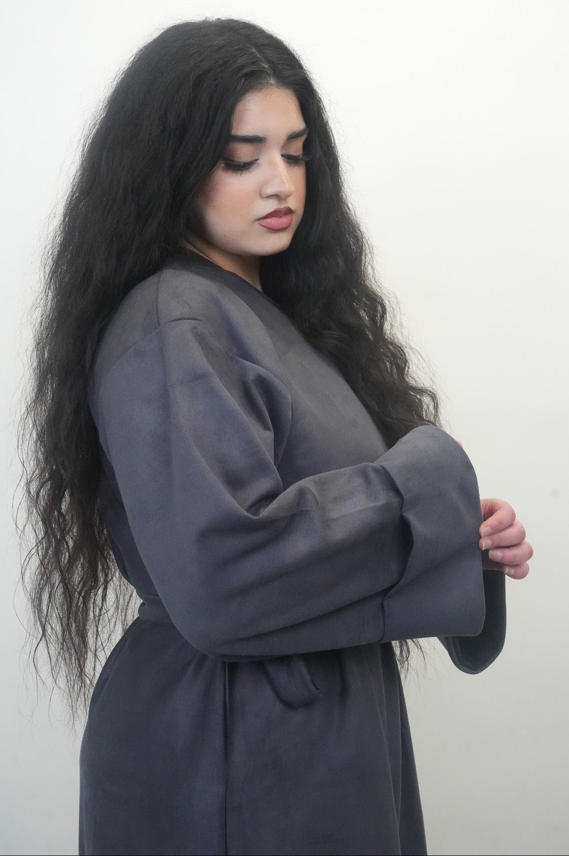Suede Abaya