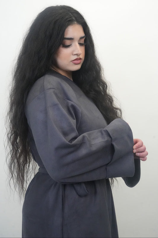 Suede Abaya