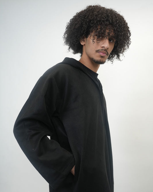 Suede Hooded Thobe