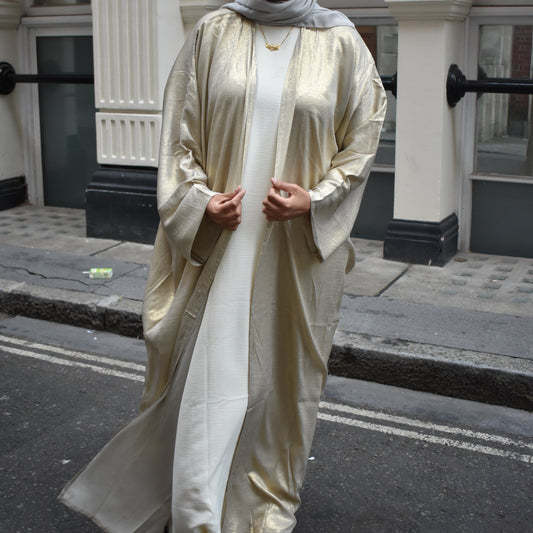 Shimmer Abaya - Gold